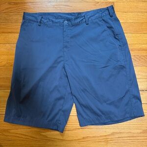Nike Men's Dark Blue Flat Front Shorts 36